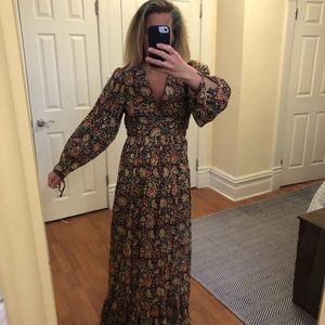 Antik Batik Long Sleeve Maxi Dress M